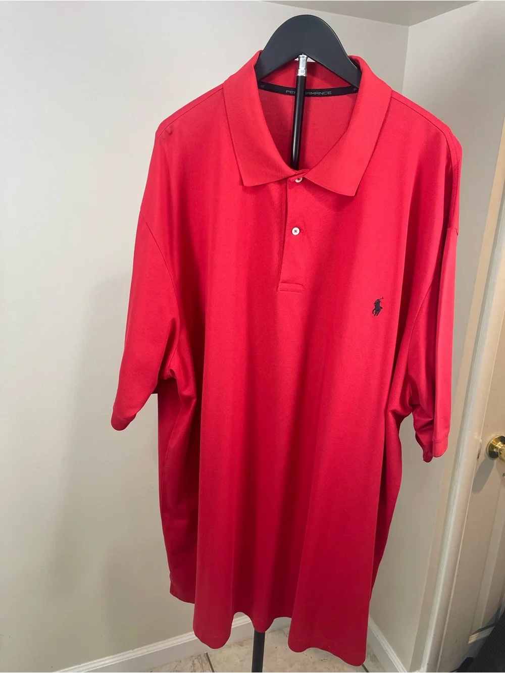 Ralph Lauren Red Short Sleeve Polo with Embroidered Pony